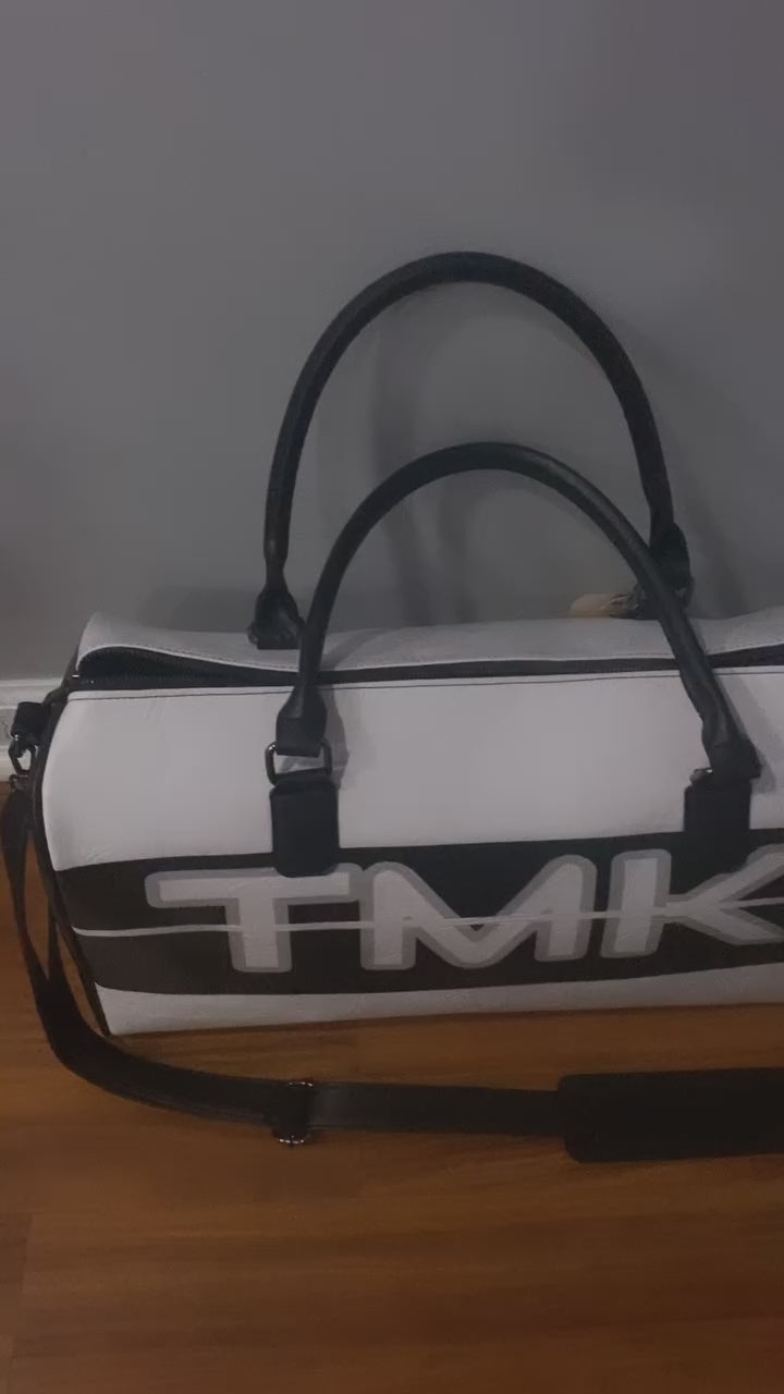 WHITE TMK Travel Bag